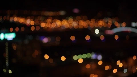 Bokeh City Stock Footage 90423373