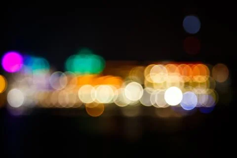 Bokeh  city lights background Stock Photos