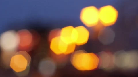 Bokeh of city lights Stock Footage 42817860