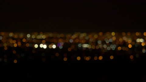 Bokeh City Lights Stock Footage 229321132