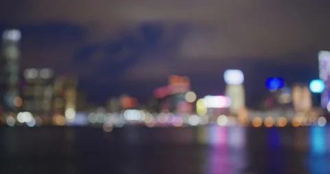 Bokeh of city night view Stock Footage 138343463