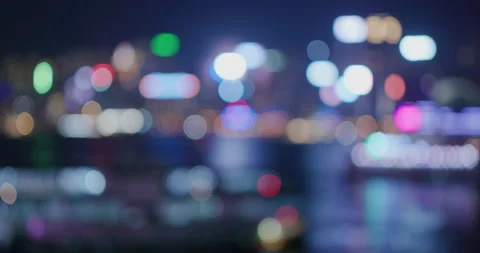 Bokeh of city night view Stock Footage 143169873