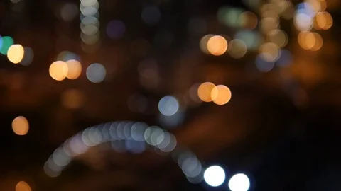 Bokeh, city view Stock Footage 81320635