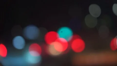 Bokeh citylights Stock Footage 257888722