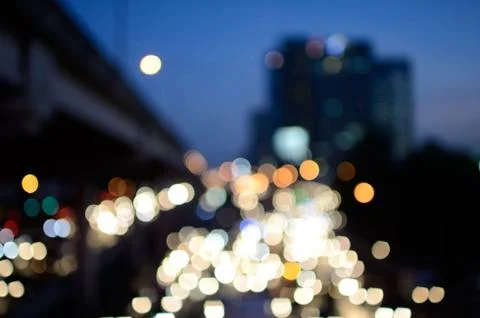 Bokeh cityscape background Stock Photos
