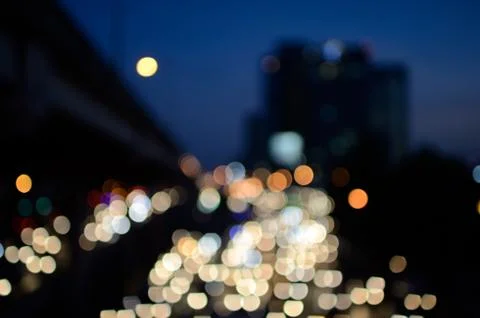 Bokeh cityscape background Foto stock