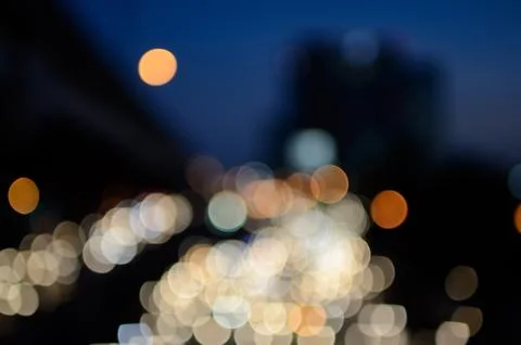 Bokeh cityscape background Stock Photos