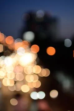 Bokeh cityscape background Stock Photos