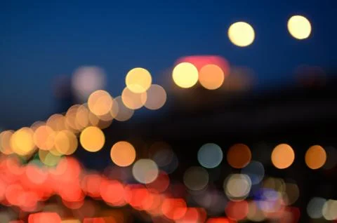 Bokeh cityscape background Stock Photos