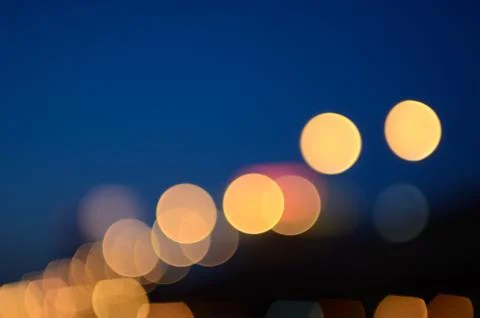 Bokeh cityscape background Stock Photos