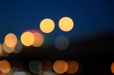 Bokeh cityscape background Stock Photos