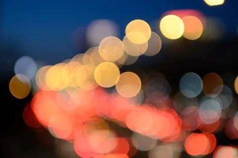 Bokeh cityscape background Stock Photos