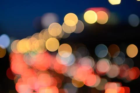 Bokeh cityscape background Stock Photos