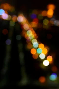 Bokeh of cityscape at night Stock Photos