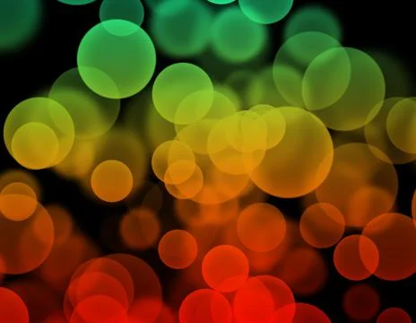 Bokeh, colorful bubbles Stock Illustration
