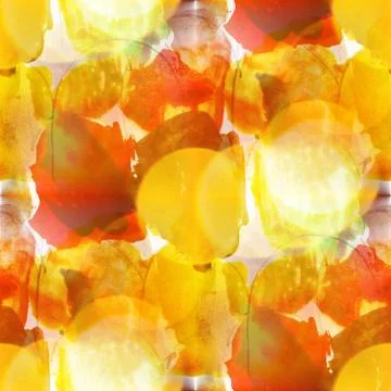 Bokeh colorful pattern water texture paint yellow,brown abstract Stock Illustration