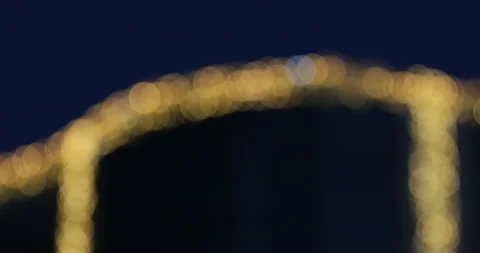 A bokeh on a dark background. Stock Footage 146333214