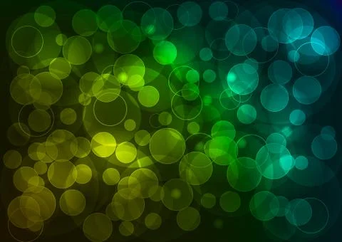 Bokeh deep abstract vector illustration with point light [Converted] Stock Illustration