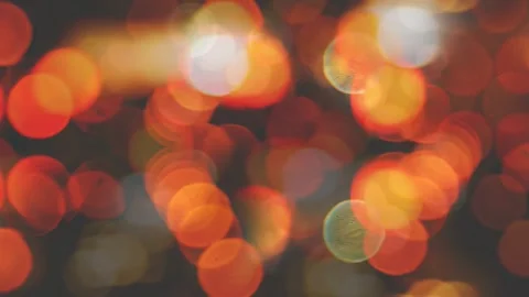 Bokeh DSLR Blur Abstract 4K Overlay on Black Background Stock Footage 289910461