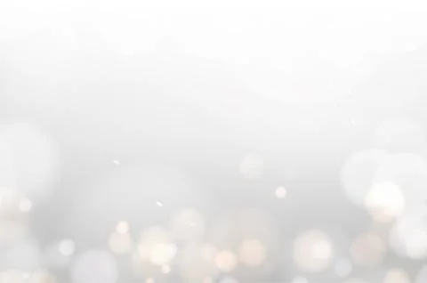 Bokeh of dust on white background. Abstract blur light effect. Falling confetti Illustrazione stock