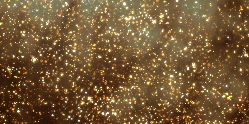 Bokeh effect abstract bokeh glitter sparkle 3d illustration Stock Illustration