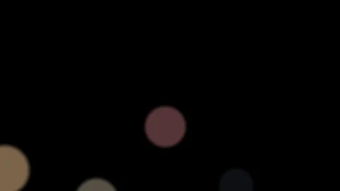 Bokeh effect animation with black Stock Footage 122148410