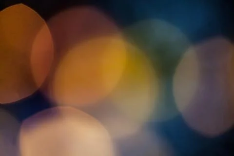 Bokeh effect background of decoration on tree by party light Stock Photos