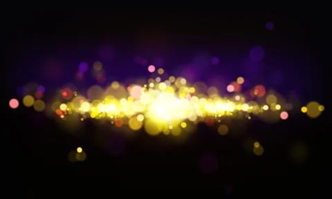 Bokeh effect, background with shining elements 库存插图