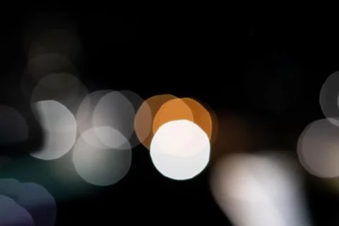 Bokeh effect from camera lens round blur light shape Stock Photos