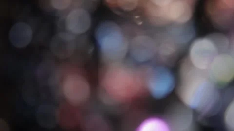 Bokeh effect, festive lighting, abstract light, multicolor, full screen Stockbeeldmateriaal 318158536