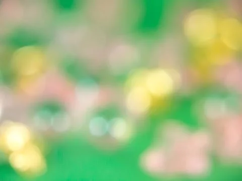 Bokeh Effect ( Green Background ) Stock Photos