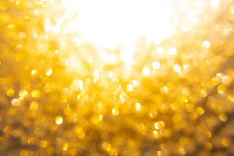 Bokeh effect, the ice texture on the window is a Golden hue Stock Photos