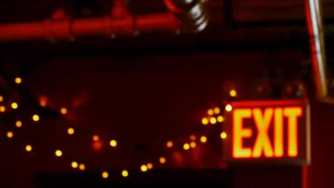 Bokeh Exit 1 Foto stock