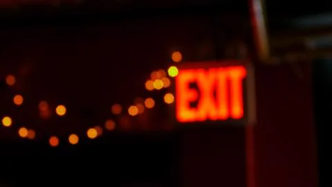 Bokeh Exit 2 Foto stock