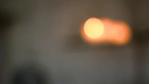 Bokeh from the fire Candle Stock Footage 73107433