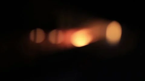 Bokeh fire effect in dark night Stock Footage 201320144