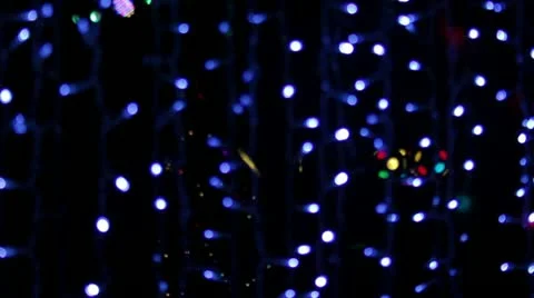 Bokeh garland disco Stock Footage 14808517