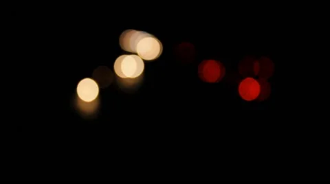 A bokeh german Freeway at night Stock Footage 43260109