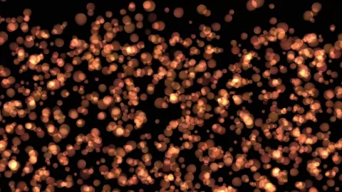 Bokeh golden particles falling down beautiful shining glittering background. Video stock 197195841