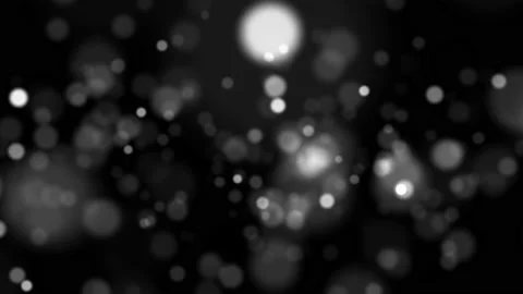 Bokeh Grayscale Circle Blur Particle Element Shining 4K Background Stock Footage 144851676