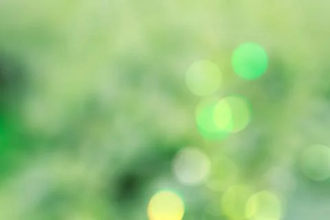 Bokeh on green background. Stock Photos