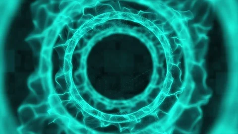 Bokeh green circle background Stock Footage 86250904