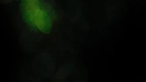 Bokeh, Green, light, black background Video stock 319954520