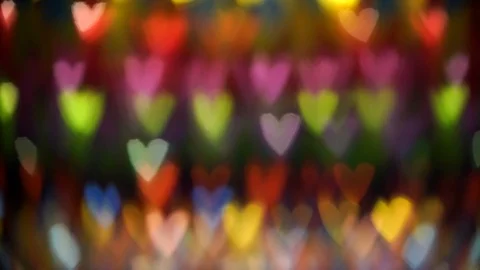 Bokeh heart light shape background. Use for valentines background. 動画素材 124821576