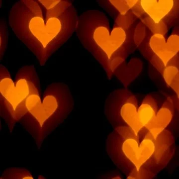 Bokeh hearts Stock Photos