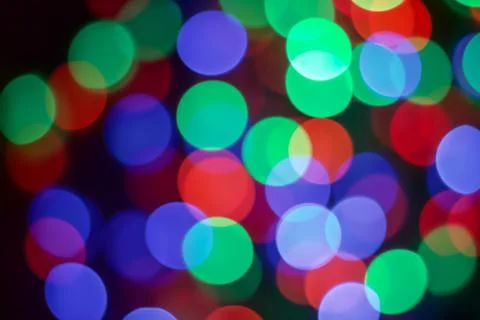 Bokeh of LED light. Stock Photos