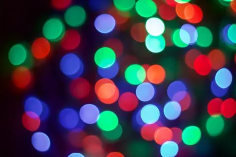 Bokeh of LED light. Stock Photos
