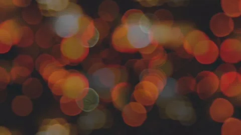 Bokeh Lens Circle Orange Light Flares Overlay Effect 4k Black Screen Stock Footage 289912650