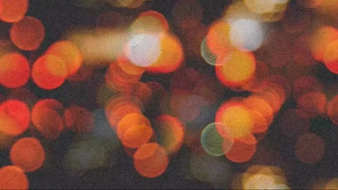 Bokeh Lens Circle Orange Light Flares Blinking Overlay Effect 4k background Stock Footage 289912676