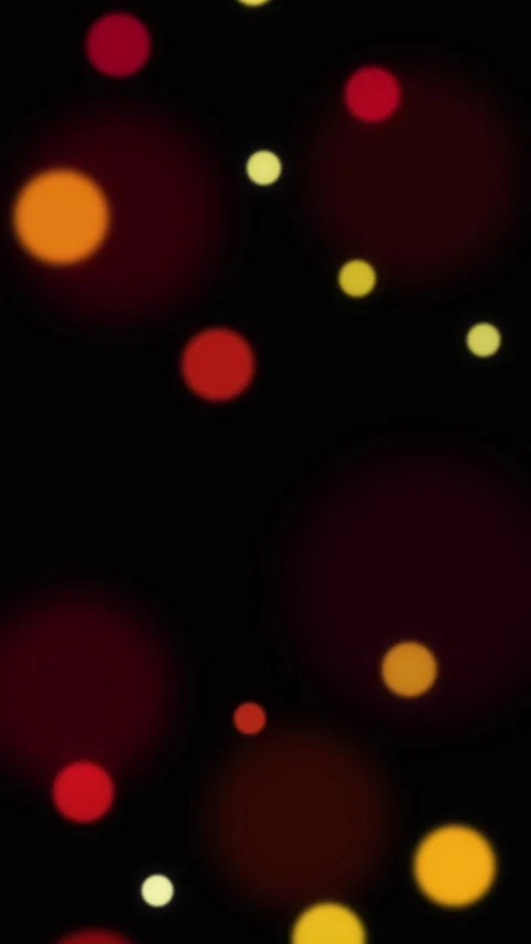 Bokeh, light, abstract, background, blur, glow, night, red, yellow, orange Stock Footage 346736933